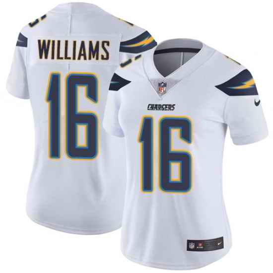 Nike Chargers #16 Tyrell Williams White Womens Stitched NFL Vapor Untouchable Limited Jersey